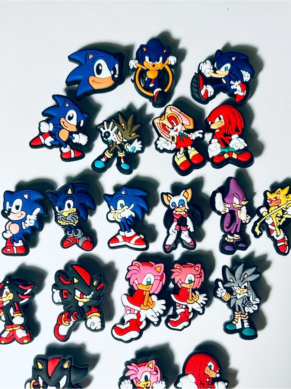 Sonic the Hedgehog Themed Shoe Charms for Crocs Shoes (Set of 21)